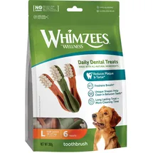 Whimzees Wellness Toothbrush Größe L 6 Stück) Hundesnacks