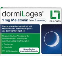 Dr. Loges dormiLoges Melatonin plus Tryptophan Filmtabletten 30 St.