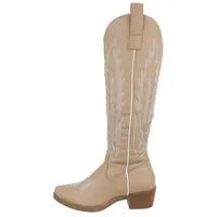 Ital-Design Cowboyboots Damen Hellbraun 36