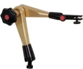 HG Hydraulisches Messstativ-Gestänge (ohne Fuß) mit mechanischer Feineinstellung am Uhrenhalter, Ausladung: 260 mm