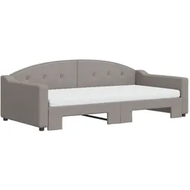 vidaXL Tagesbett 100 x 200 cm Taupe