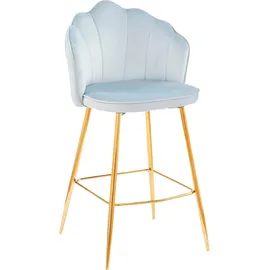SalesFever Barhocker 2er-Set 52 x 100 x 54 cm Grau
