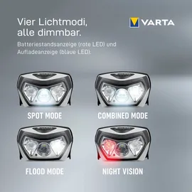 Varta Outdoor Sports H30R Wireless Pro LED Stirnlampe akkubetrieben 400lm 18650101401
