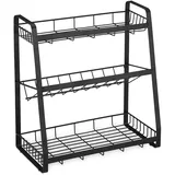 Relaxdays Gewürzregal, 3 Etagen, stehend