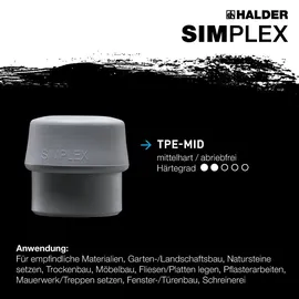 Halder Schonhammerkopf Ø 30 mm 22 g