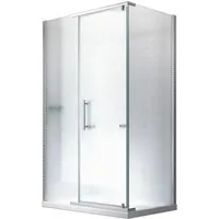 Glaszentrum Hagen 120x90x195cm Hephaistos Frost Duschkabine - Tasse/Siphon