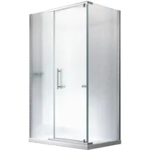 Glaszentrum Hagen 120x90x195cm Hephaistos Frost Duschkabine - Tasse/Siphon