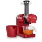 Klarstein Bella Elegance Saftpresse 200 W, Entsafter mit 400 ml, BPA-frei, rutschfester Standfuß, max. Dauerbetriebszeit: ca. 20 Minuten, einfache Reinigung, rot