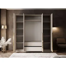 lookway Drehtürenschrank Aurel 200 x 200 x 57 cm Beige
