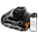 iGarden KN40 Poolroboter Boden und Wand, Wasserlinie, Kabelloser Poolsauger Akku, 240 Min Laufzeit bis zu 384m2, Intelligente Navigation, App-Steuerung & OTA-Updates für Einbau- und Aufstellpools