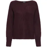 Only Regular Fit Strickpullover mit Fledermausärmel Modell 'DANIELLA', Bordeaux, S