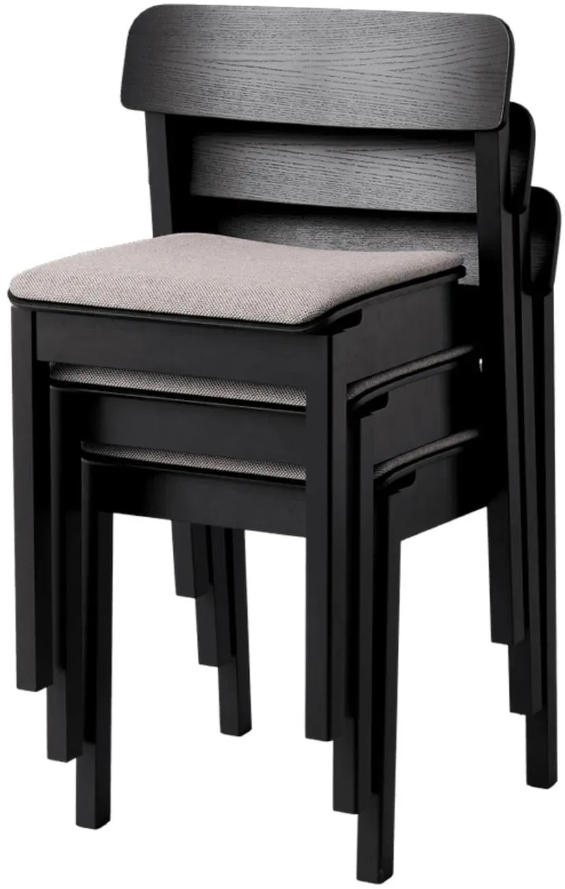 Barstühle Moebe, EVERYDAY, Schwarz, Holz - 45.5 - 51.3 - 75