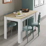 Dmora Lowell 109 x 78 x 67 cm weiß/eiche
