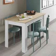 Dmora Lowell 109 x 78 x 67 cm weiß/eiche