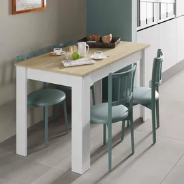 Dmora Lowell 109 x 78 x 67 cm weiß/eiche