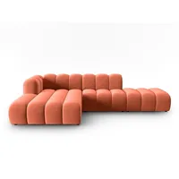 Micadoni Ecksofa Lupine, modular offen 5-Sitzer braun