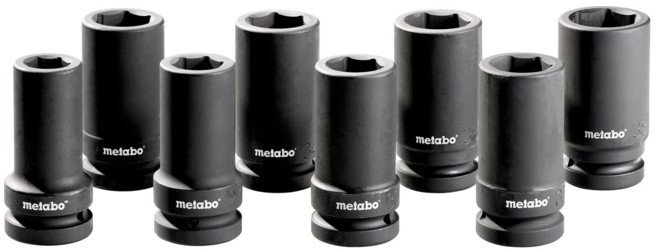Metabo Steckschlüsselsatz 8-teilig für Schlagschrauber 1"