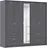 Drehtürenschrank WILDBERG 230 x 212 x 58 cm Grau