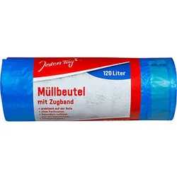 Jeden Tag Müllbeutel 120,0 l blau, 15 St.