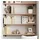 vidaXL Wandregal 100 x 20 x 2 cm Eiche Unbehandelt