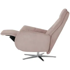 Max Schelling Sessel Elmira Mikrofaser 81 x 118 x 90 cm Rosa/Pink mit Relax-Funktion