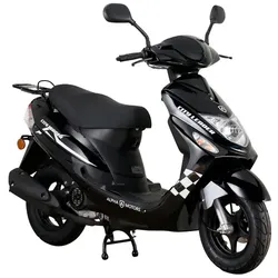 ALPHA MOTORS Mofa »CityLeader«, 50 cm3, Verbrauch: ca. 2,8 l/100 km - schwarz