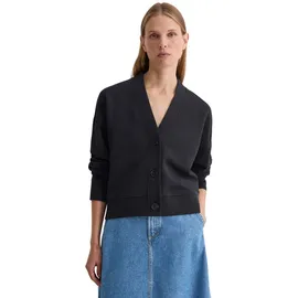 Marc O'Polo Sweatjacke mit Rippstrick-Bund blau XL (42)