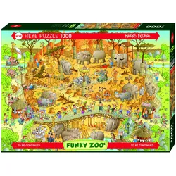 Heye Standardpuzzle 1000 Teile - Funky Zoo, African Habitat