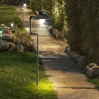 ETC Shop 2er Set LED Solar Außen Lampen Garten