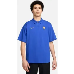 NIKE Herren Shirt FFF Soccer Oversized, BRIGHT BLUE/CLUB GOLD, M