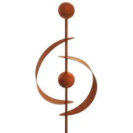 Kobolo Gartenstecker Rusty Saturn 103 cm Braun