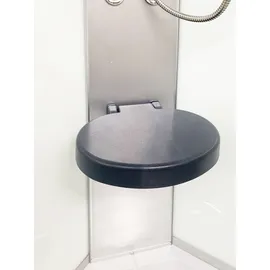 SANOTECHNIK Rumba Komplettdusche mit Schiebetür 90 x 215 cm weiß Sicherheitsglas