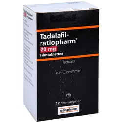 TADALAFIL-ratiopharm 20 mg Filmtabletten 12 St