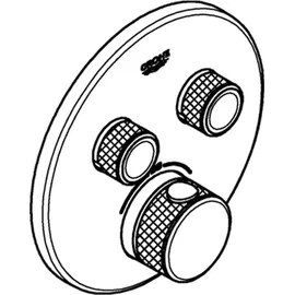 Grohe Grohtherm SmartControl mit 2 Absperrventilen, phantom black