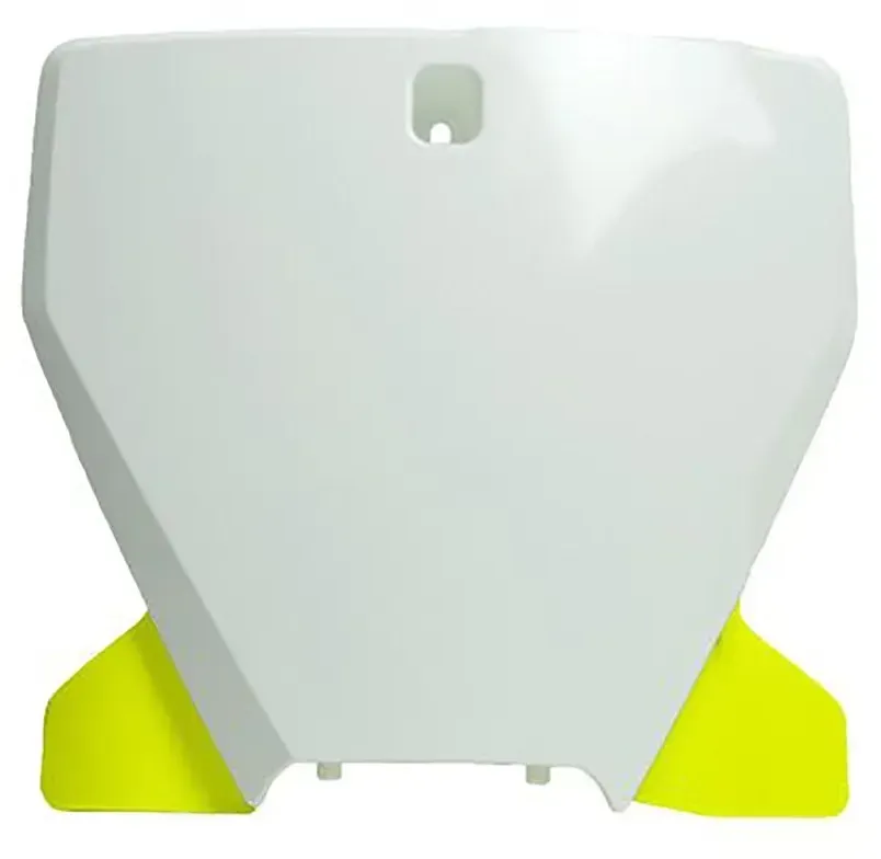 Rtech Husqvarna Fc/fe/fx/tc/tx 19-22 Frontplatte - White / Neon Yellow - One Size