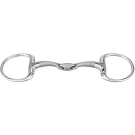 Herm Sprenger Satinox Olivenkopftrense 14 mm doppelt gebrochen 145 mm Weiß