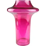 AM Design Dekovase AM DESIGN "Vibrant pinkfarbene Glasvase", pink, B:20cm H:29cm, Glas, Vasen, Farbe und Energie für jeden Raum