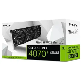 PNY GeForce RTX 4070 Ti SUPER Verto Overclocked Triple Fan 16 GB GDDR6X VCG4070TS16TFXPB1-O