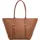 Michael Kors Lg Buckle Tote Shopper Leder Brown