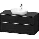 Duravit Waschtischunterschrank wandhängend „D-Neo“ 120 × 66,4 × 55 cm in Eiche Schwarz