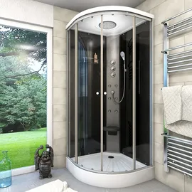 AcquaVapore Duschkabine Fertigdusche Dusche Komplettkabine D10-13T1 90x90 cm ohne 2K Scheiben Versiegelung