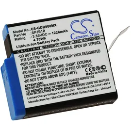 Powery Akku kompatibel mit GoPro Typ BT-501, 3,85V, Li-Ion