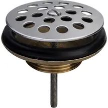 Viega Ablaufventil 117146 G 2xDN 80, Edelstahl, Ventilunterteil Messing, mit Sieb
