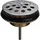 Viega Ablaufventil 117146 G 2xDN 80, Edelstahl, Ventilunterteil Messing, mit Sieb