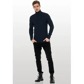 RUSTY NEAL Rollkragenpullover Blau XXL