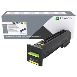 Lexmark Original Toner Standard Variante - CX825 gelb 22000 Seiten (82K0X40)