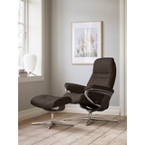 Stressless Relaxsessel STRESSLESS "Sunrise" Sessel Gr. Leder BATICK, Cross Base Wenge, Rela x funktion-Drehfunktion-PlusTMSystem-Gleitsystem-BalanceAdaptTM, B/H/T: 92 cm x 105 cm x 80 cm, braun (brown batick) Lesesessel und Relaxsessel