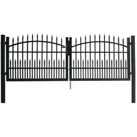 Floraworld Dekor-Doppeltor Avignon 300 x 110 cm Anthrazit,