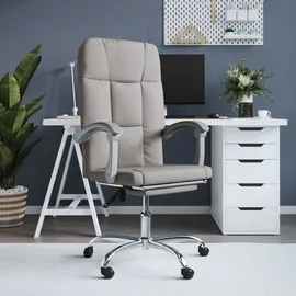 vidaXL Bürostuhl mit Liegefunktion Taupe