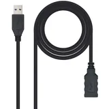 NANOCABLE USB-A auf USB-A 3 m Schwarz